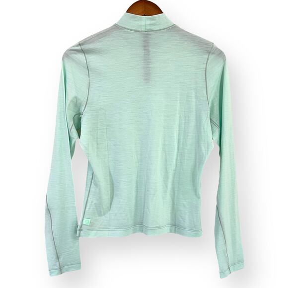 Lululemon Lab Merino Wool-Blend Mock Neck Long Sleeve Shirt Womens 8 Ice Green - Picture 4 of 9